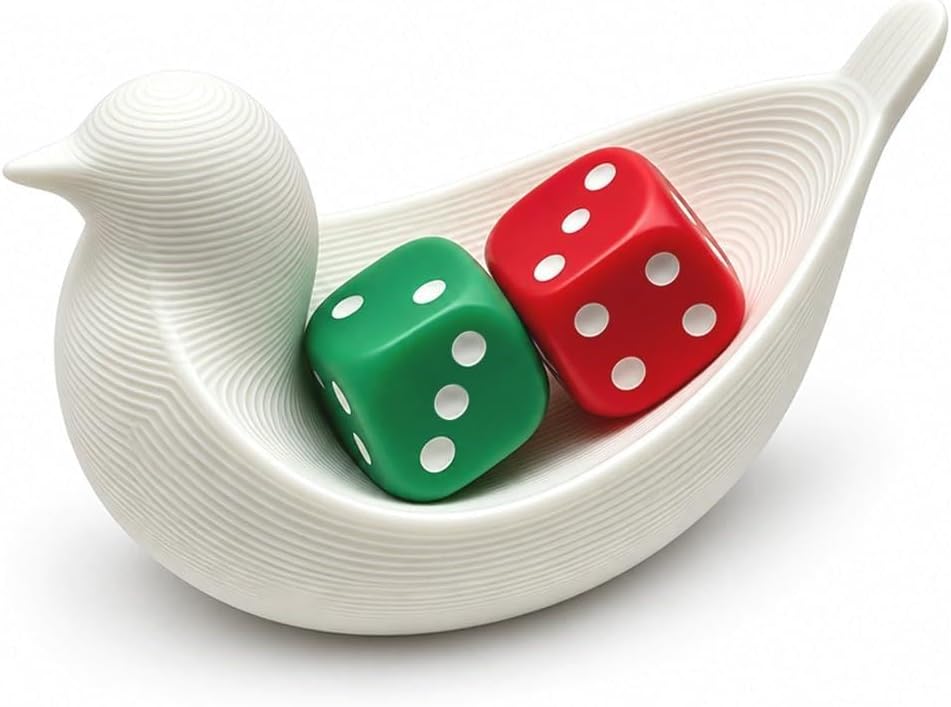 Mini Bird Dice Dish, Holds 2 Dice - view 2
