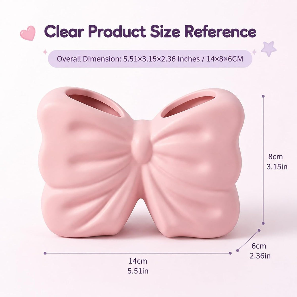 Pink Bow Toothbrush Holder - view 7