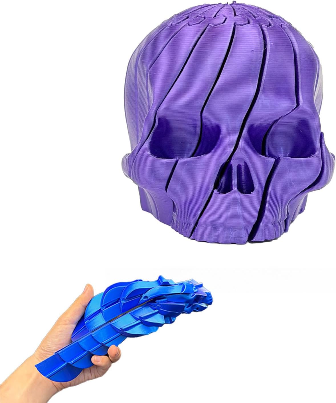 Twisty Skull Fidget Toy - Purple