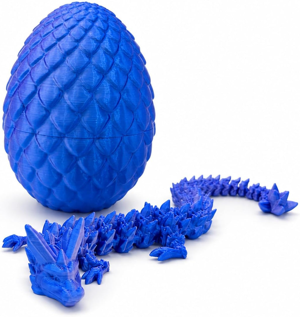 Dragon Egg Fidget Toy with Dragon Inside - Blue Gradient