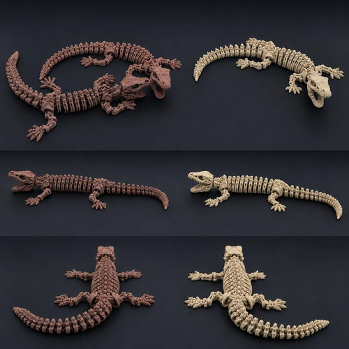 17 in Mosasaurus Skeleton, Articulated - Bone
