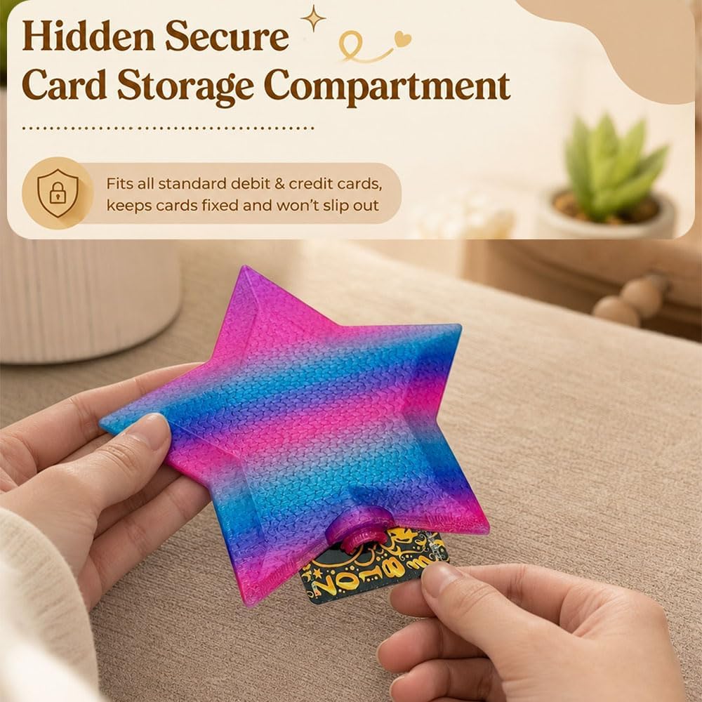 Star Wand Tap-to-Pay Card Holder - Rainbow B