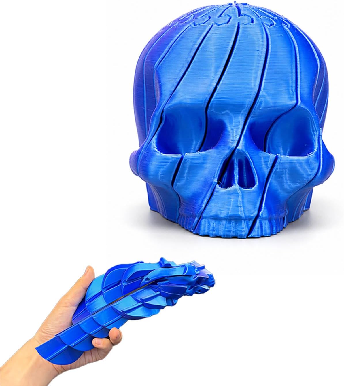 Twisty Skull Fidget Toy - Blue