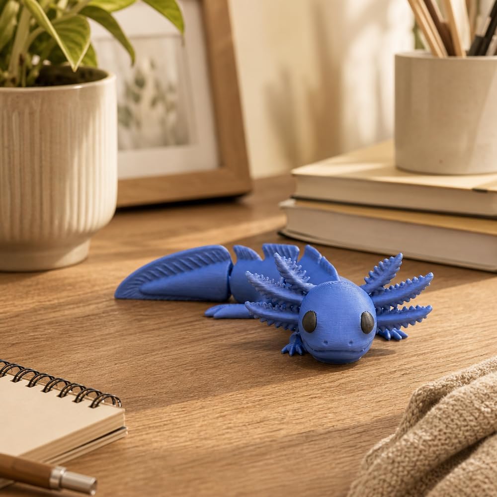 Articulated Axolotl Fidget Toys, 2-Pack (6 in + 3 in) - view 5