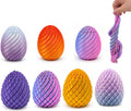 Stretchable Fidget Eggs, 7-Pack (Textured + Smooth) - view 1