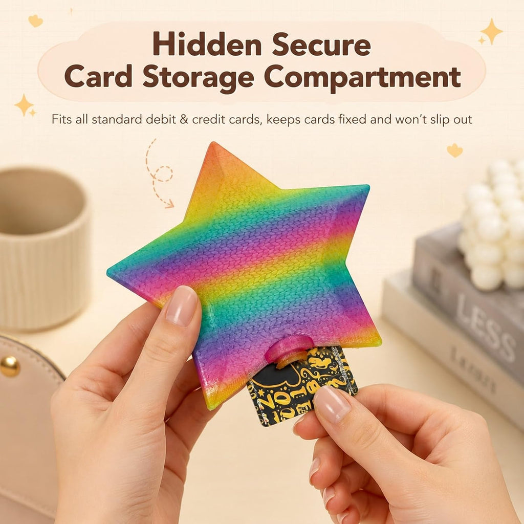 Star Wand Tap-to-Pay Card Holder - Rainbow A