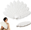 Feather Folding Hand Fan, Cosplay Prop - view 6