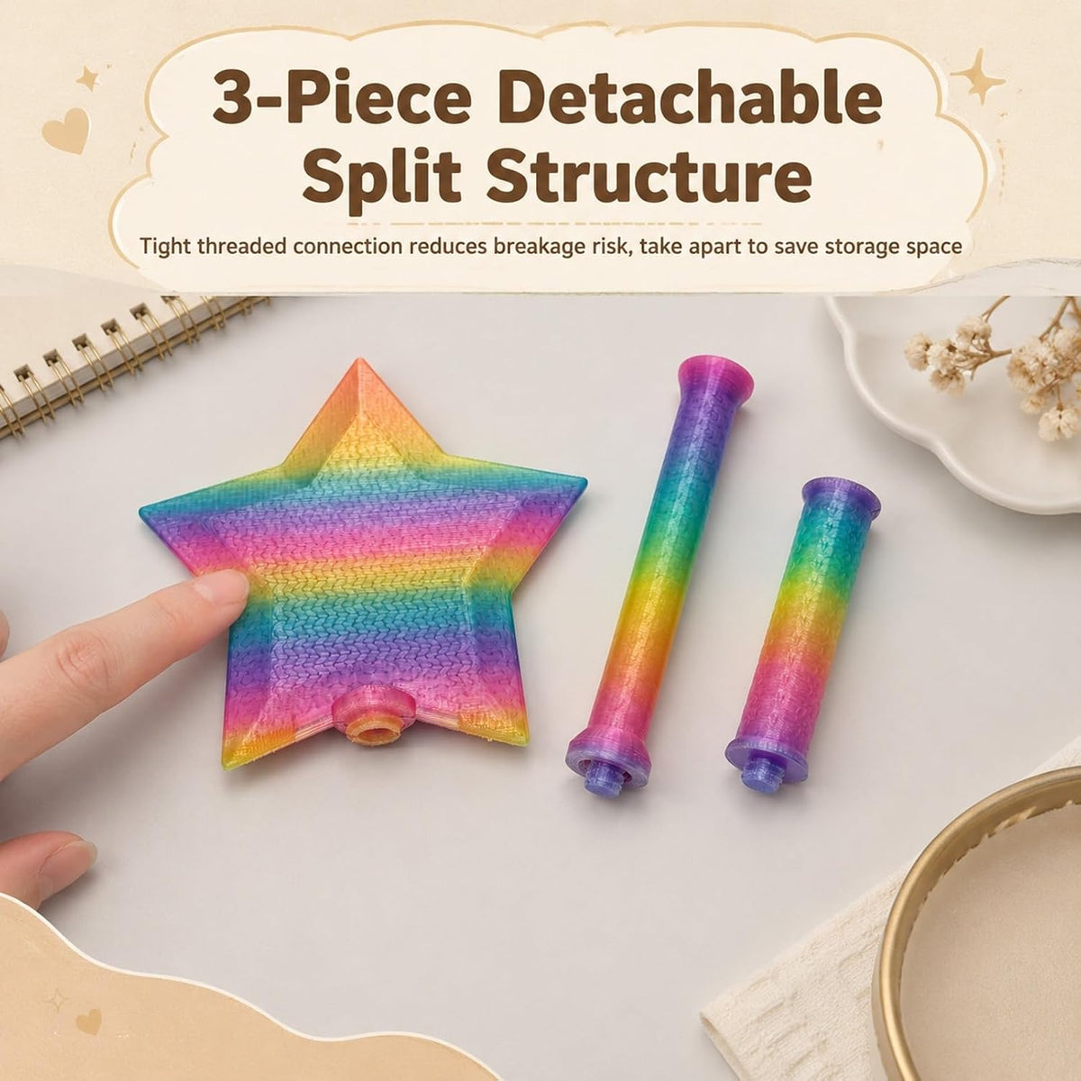 Star Wand Tap-to-Pay Card Holder - Rainbow A