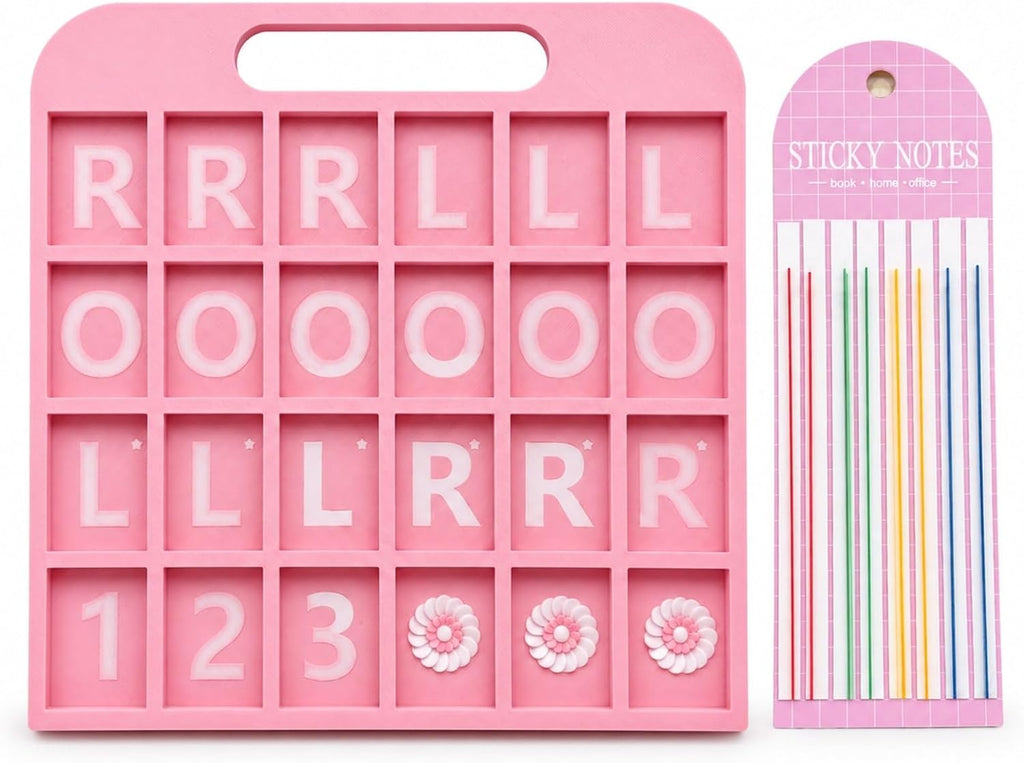 Pink Mahjong Practice Board with 160 Labels - view 1