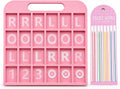 Pink Mahjong Practice Board with 160 Labels - view 1