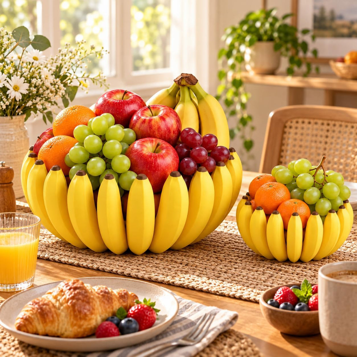 Banana Fruit Bowl Set, 2-Piece - view 1
