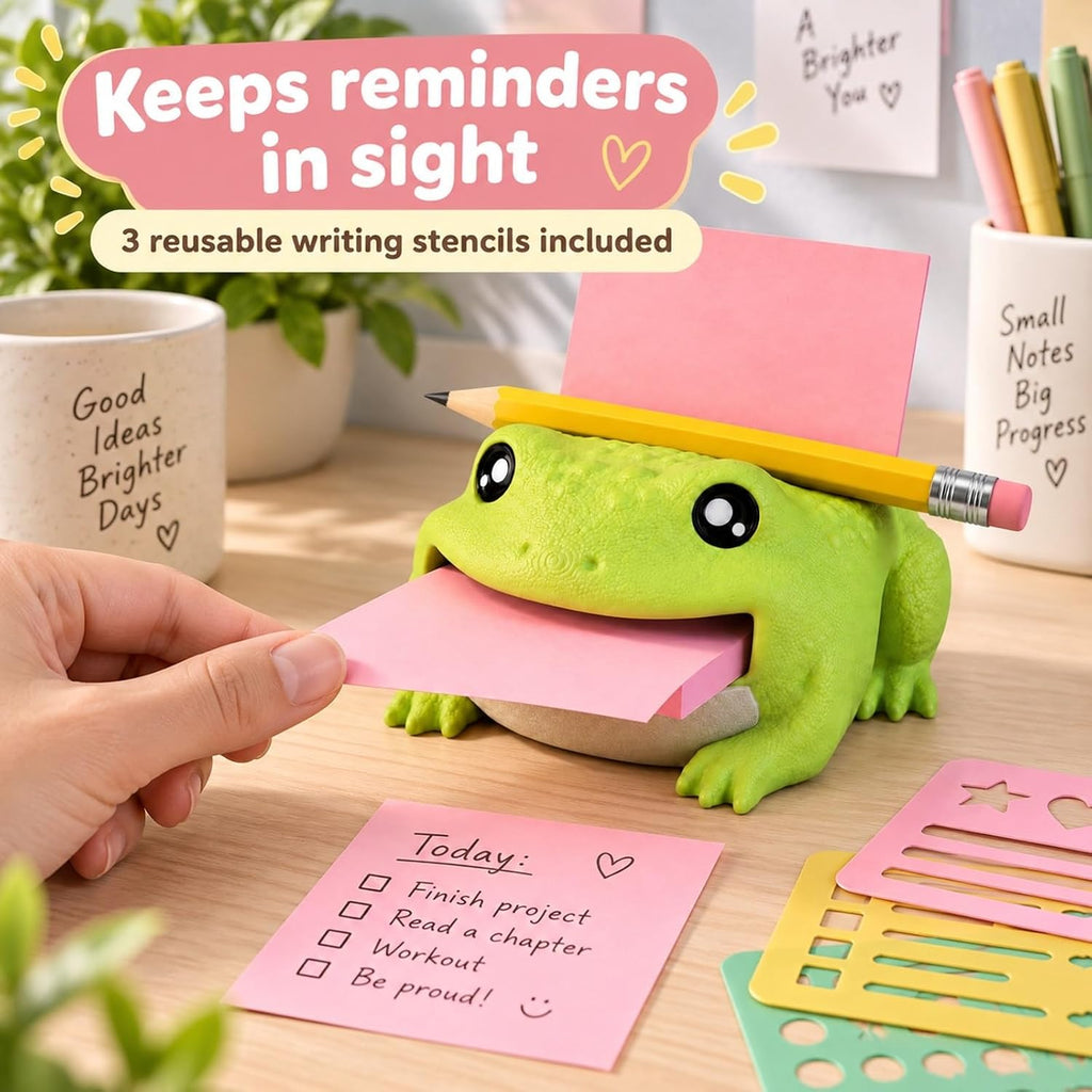 Frog Sticky Note Holder, 3-Piece Desk Set - view 3