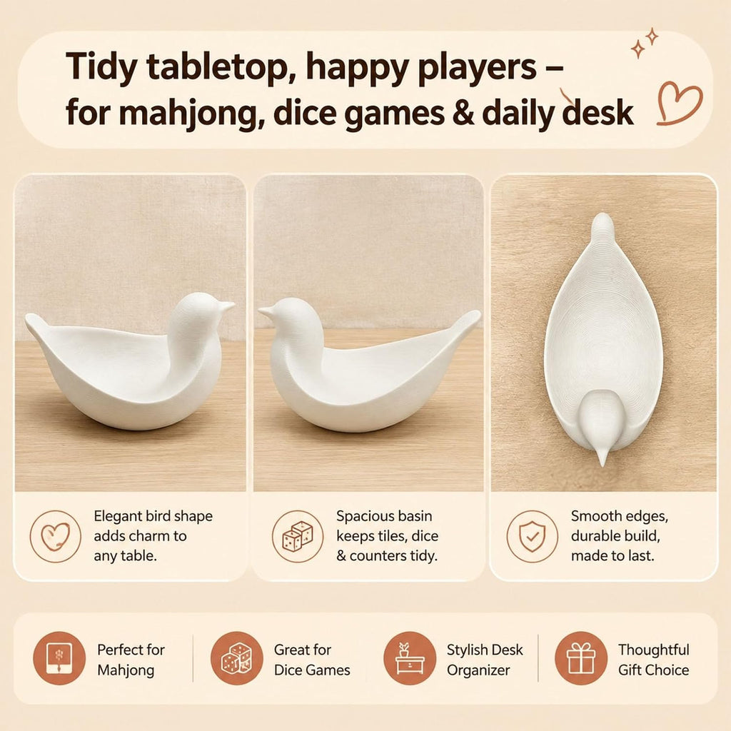 Bird Dice Dish for Mahjong & Tabletop Games - view 2