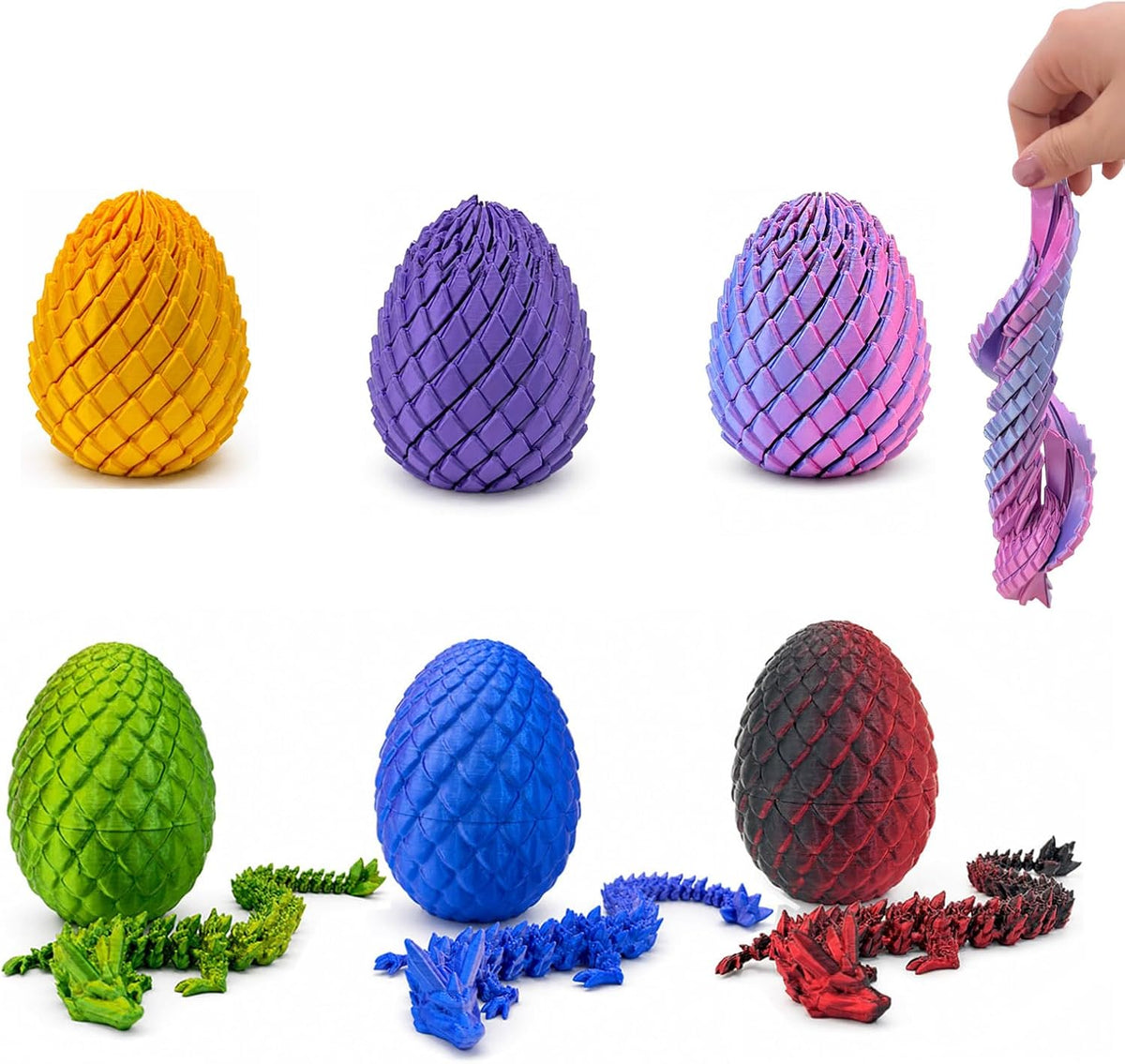 Stretchable Fidget Eggs, 6-Pack - view 1