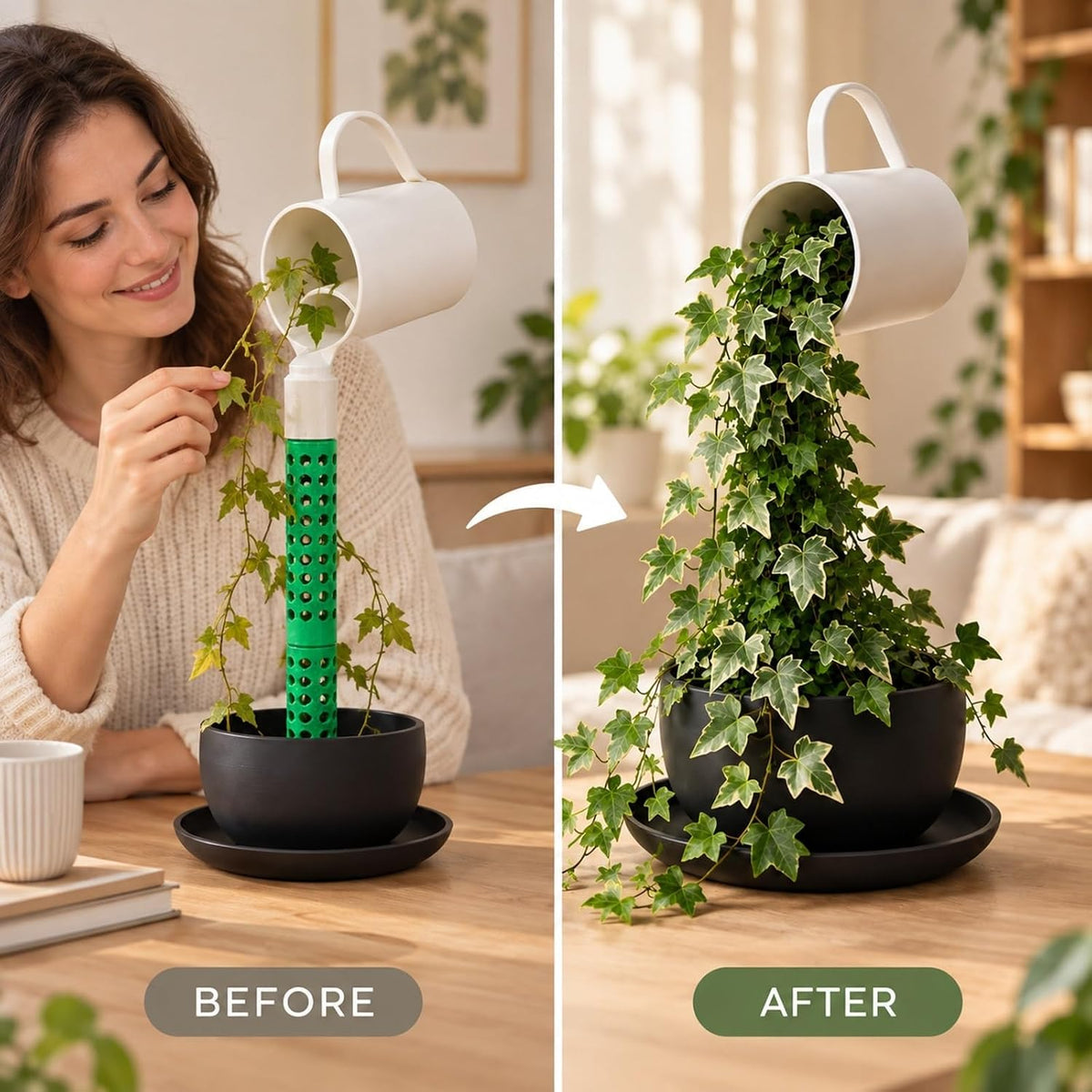 Two-Tier Hanging Planter, Pouring Cup - view 3