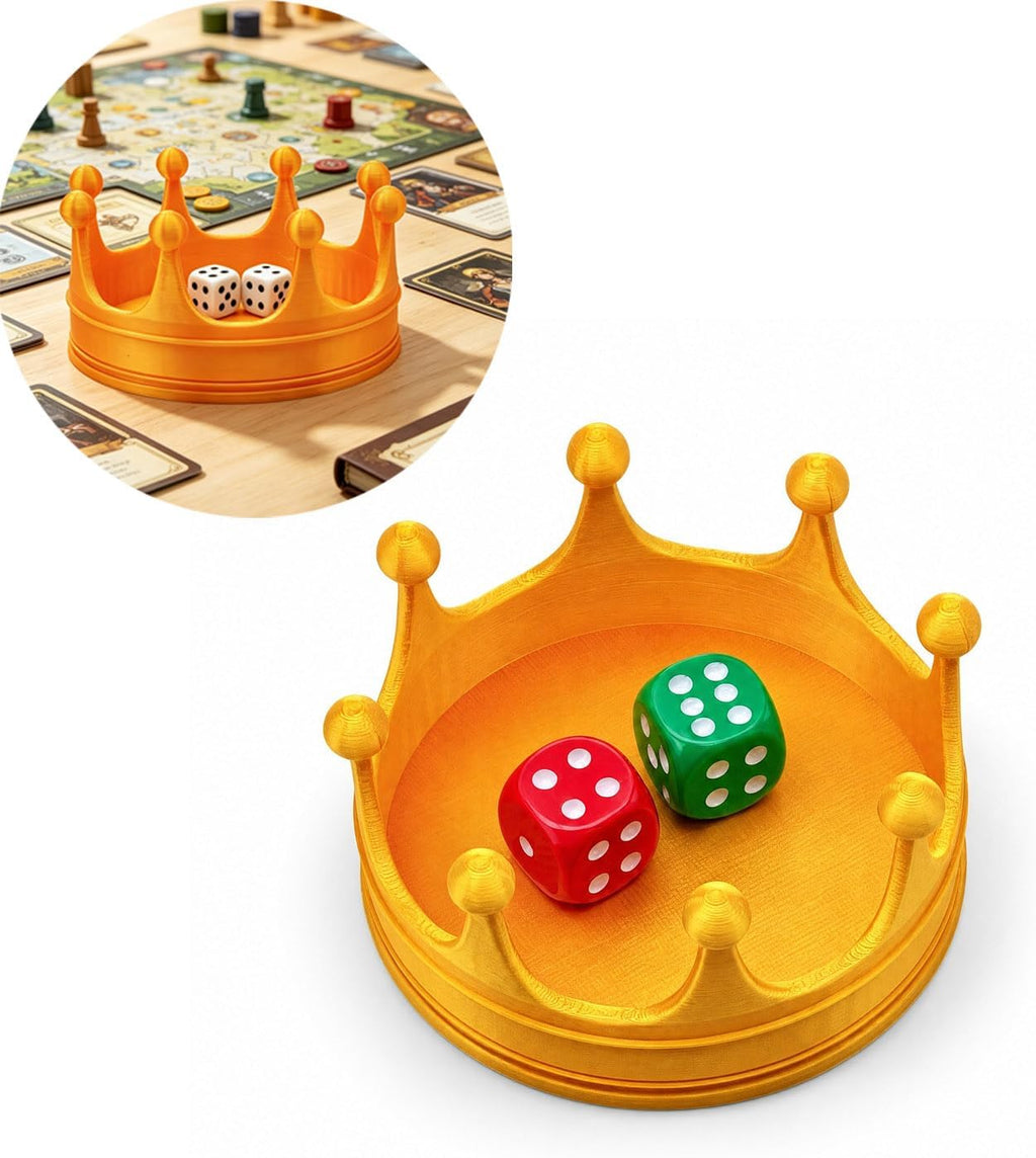 Golden Crown Mahjong Dice Dish - view 6