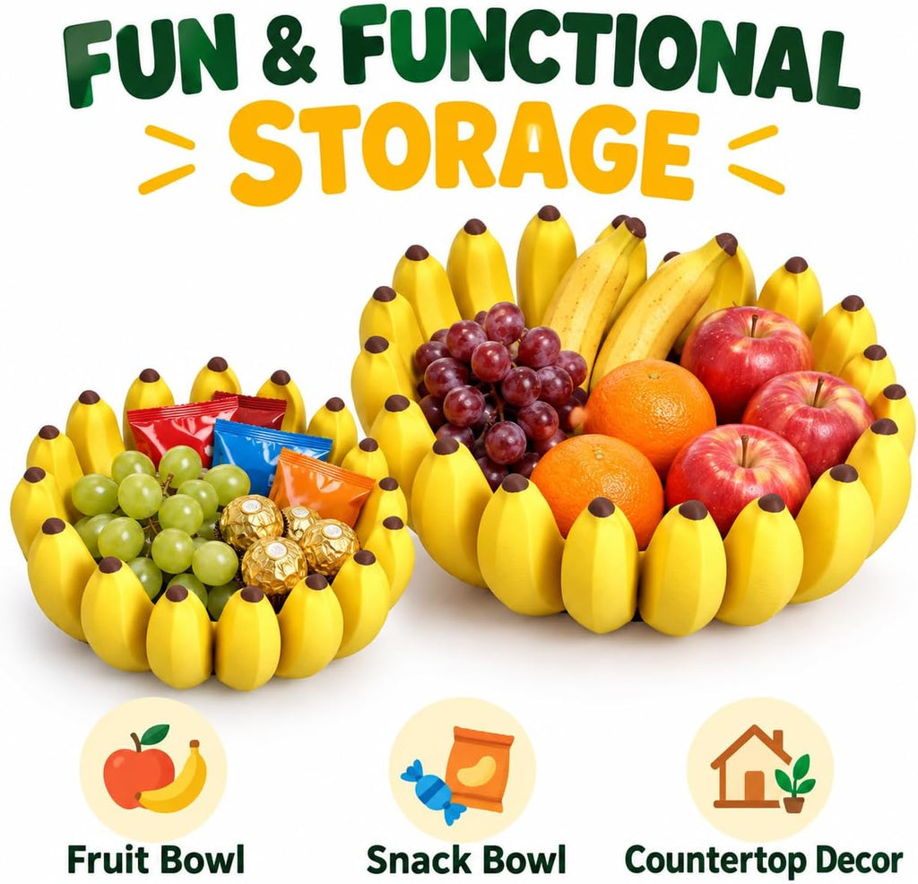 Banana Fruit Bowl Set, 2-Piece - view 5