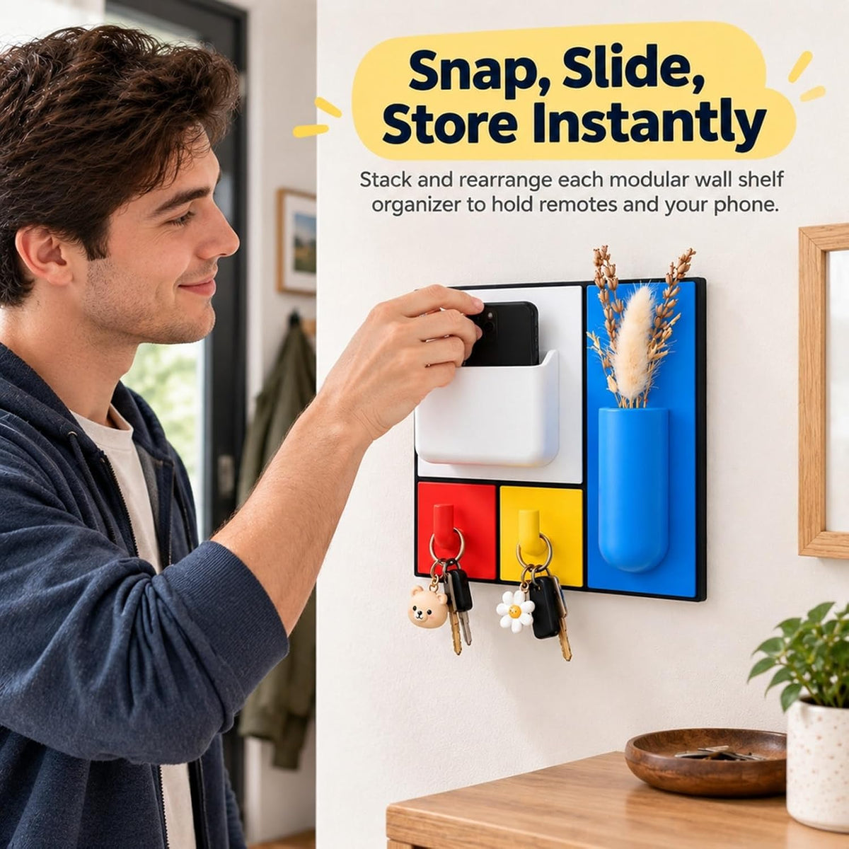 Modular Wall Shelf Organizer - view 4
