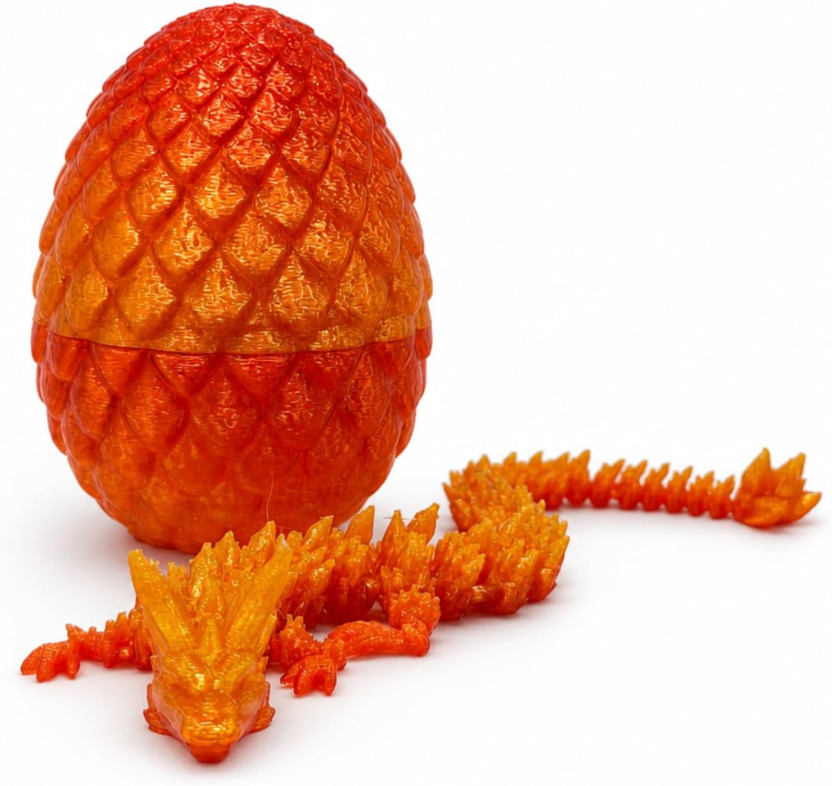 Dragon Egg Fidget Toy with Dragon Inside - Blue Gradient