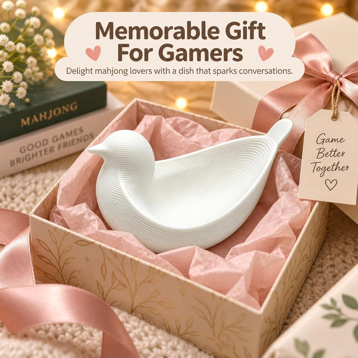 Mini Bird Dice Dish, Holds 2 Dice - view 5