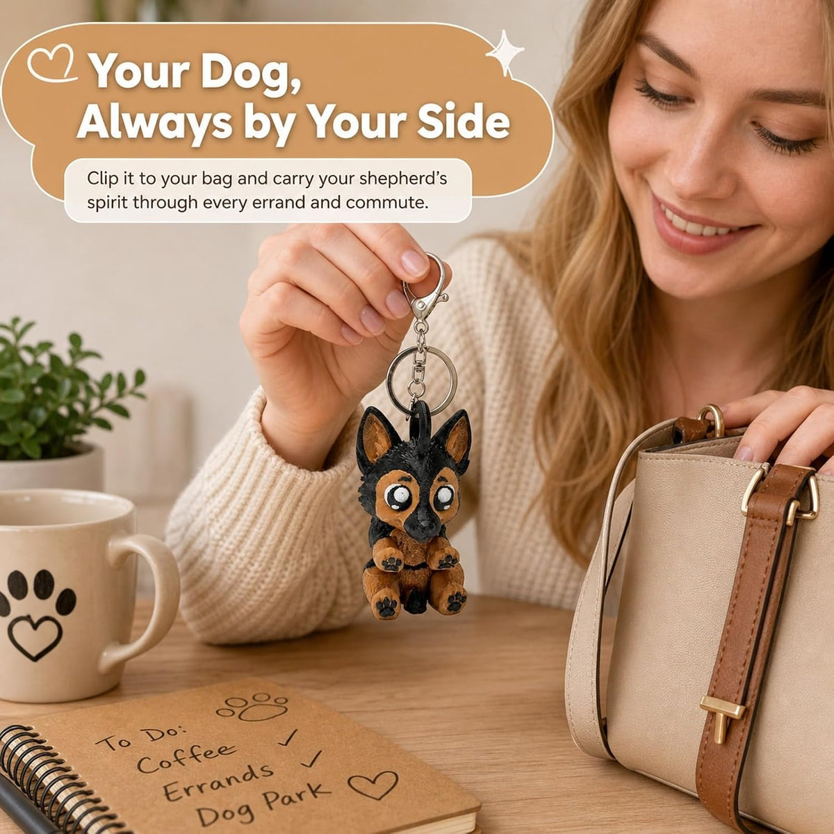 German Shepherd Keychain - view 2