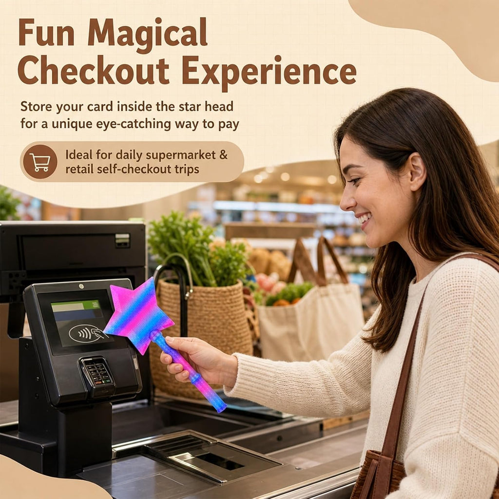 Star Wand Tap-to-Pay Card Holder - Rainbow B