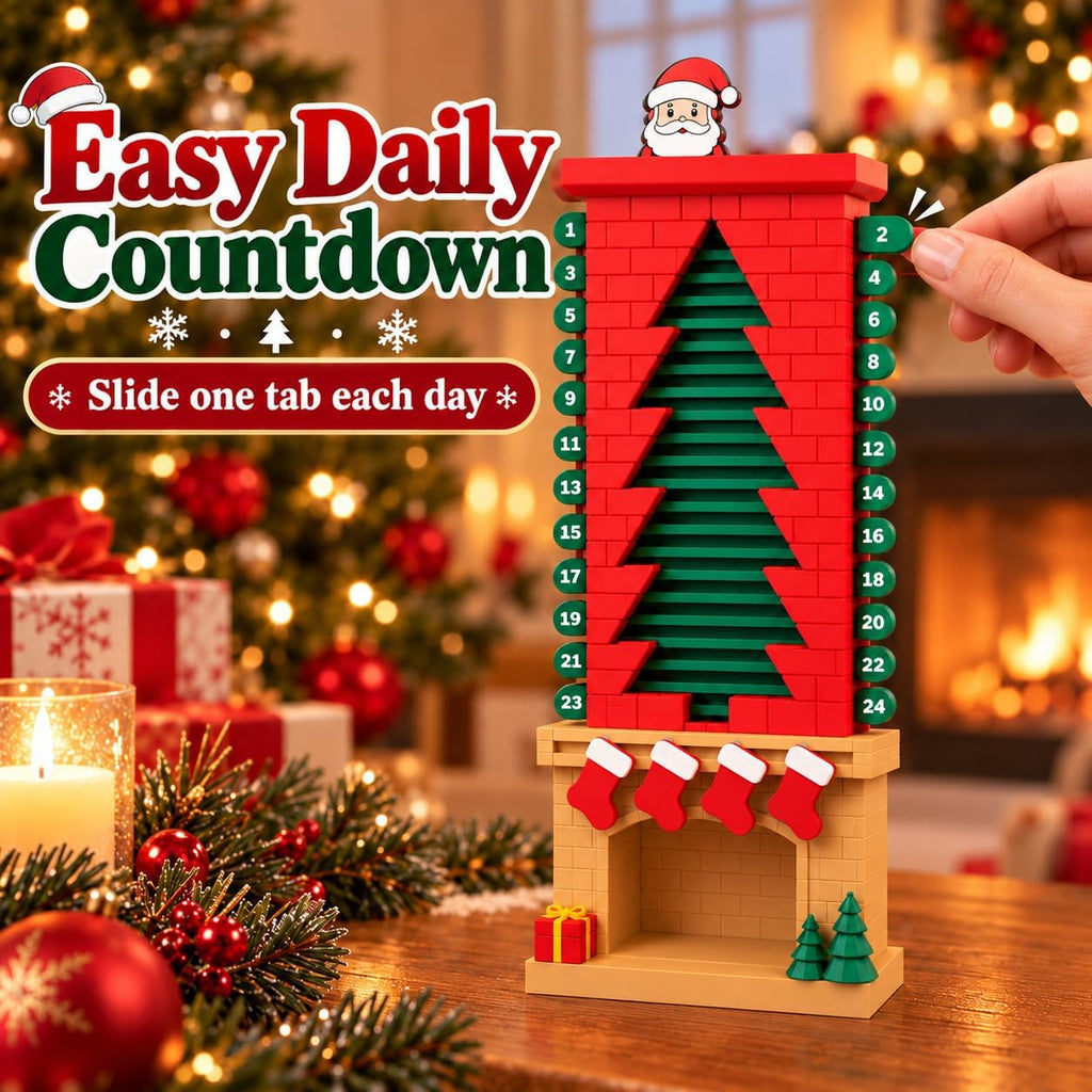 Advent Calendar with Moving Santa, Reusable 24-Day - view 6