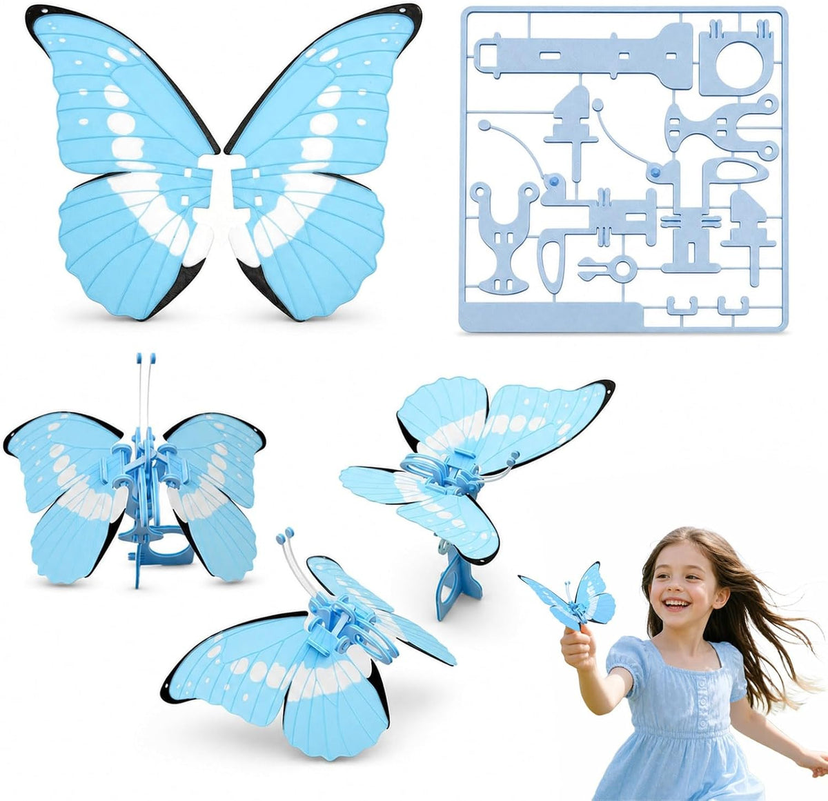 Mechanical Butterfly Puzzle Toy, Flapping Wings - view 4