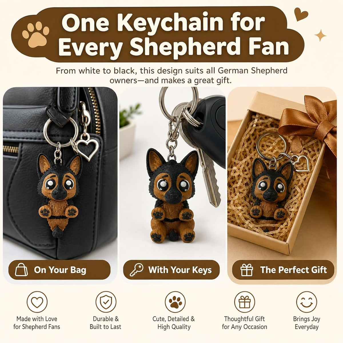 German Shepherd Keychain - view 5
