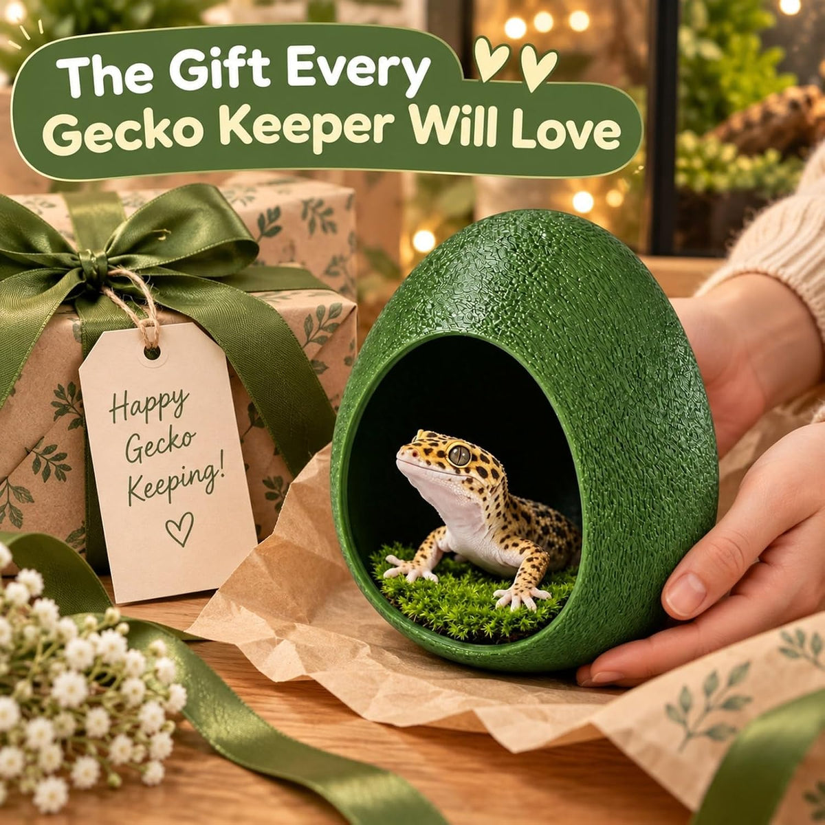 Gecko Hide Cave with Suction Cups - view 6