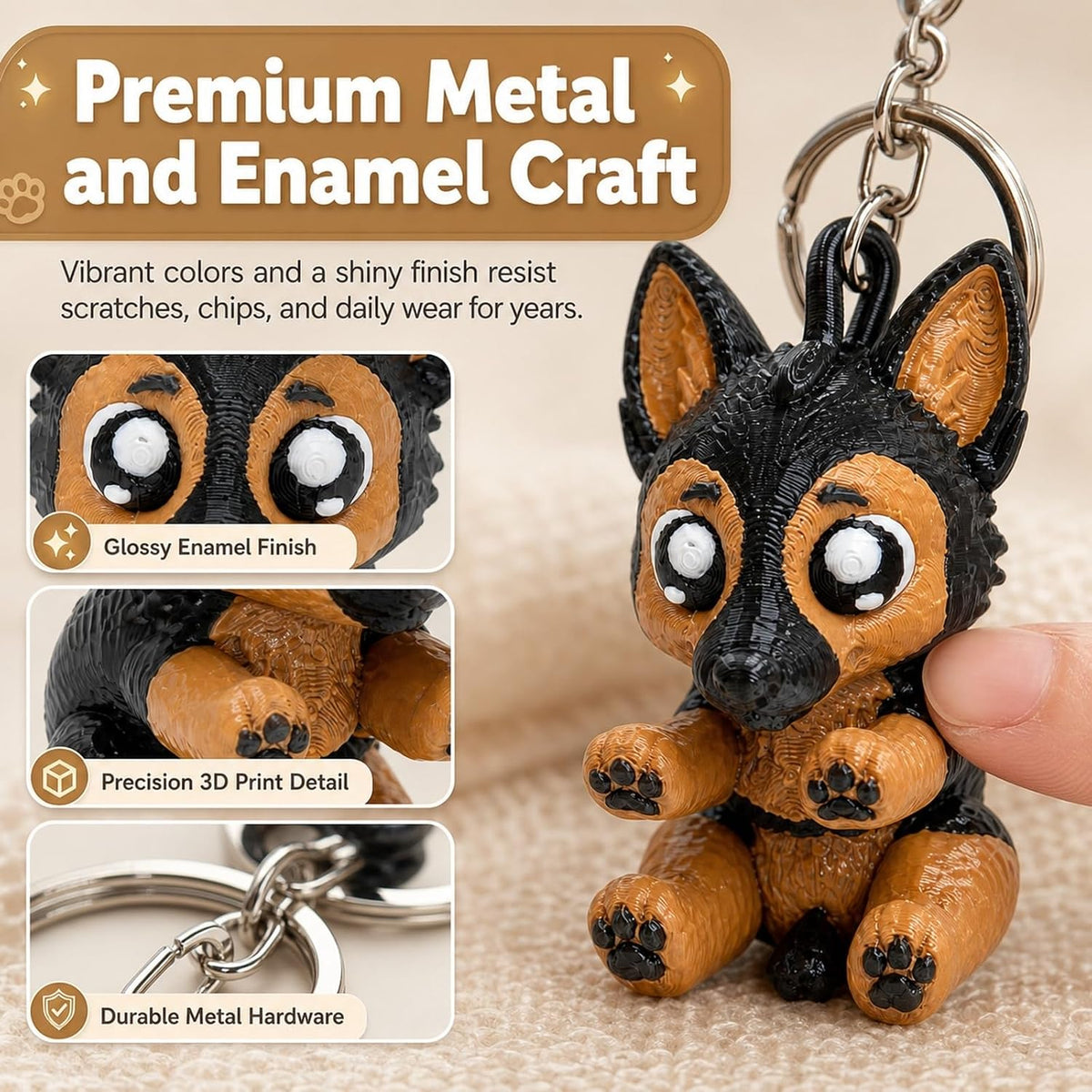 German Shepherd Keychain - view 4